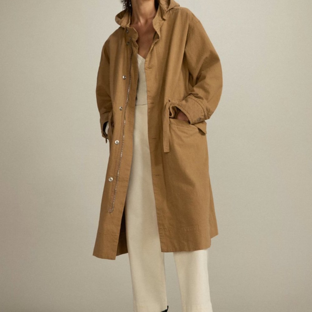 Everlane Camel/Tan Lightweight Trench Coat